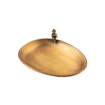 پیاله بیضی برنجی گلدکیش مدل هِوِن کد GK843034