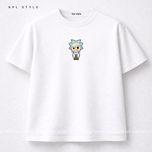 تیشرت باکسی 100٪ پنبه با چاپ مینیمال (Rick and Morty) | کد 1344