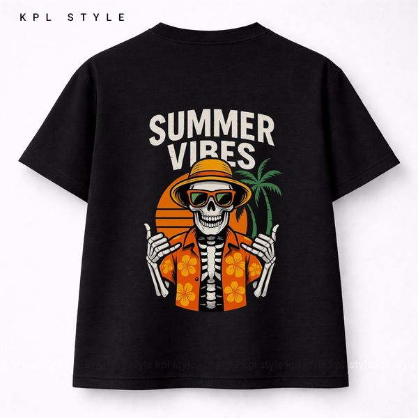 تیشرت اسکلت هالووین گرم بالا | قواره باکسی | %100 پنبه کد 1288