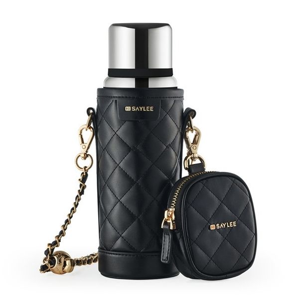 فلاسک مدل چرمی طرح کیف دار کد 31 گنجایش 0.6 لیتر