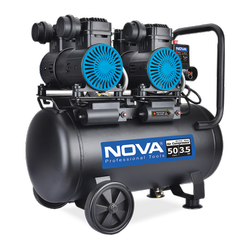 کمپرسور باد بی صدا 50 لیتری دو موتوره نووا مدل NTA-9151