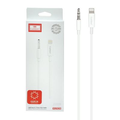 کابل Earldom AUX TO Lightning مدل AUX29 - سفید