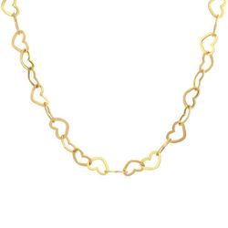 گردنبند طلا 18 عیار زنانه مدل لوکس قلب میا گالری