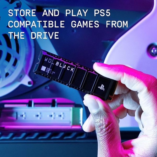 SSD وسترن دیجیتال WD_BLACK SN850P NVMe یک ترابایت با هیت‌سینک مخصوص PS5
