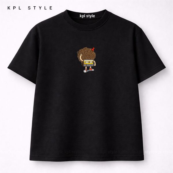 تیشرت باکسی طرح نوستالژی 100٪ پنبه | کد 1386