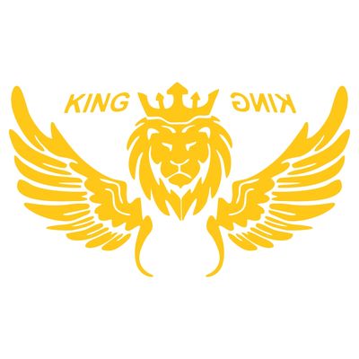 برچسب بدنه خودرو ماتریسیو طرح بال شیر king کد M84