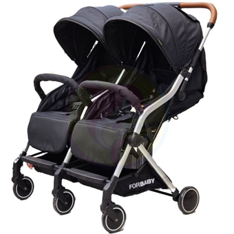 کالسکه دوقلو فوربیبی For Baby (رنگ مشکی)