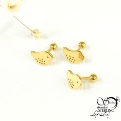 پیرسینگ گوش طرح گنجشک استیل کد 9256