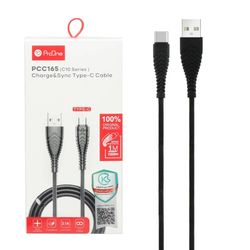 کابل شارژ Type-C پرووان PCC165 | بادوام با روکش مقاوم PVC