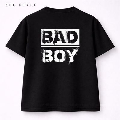 تیشرت باکسی طرح BAD BOY صد درصد پنبه | تنفس‌پذیر و خنک | کد 1392