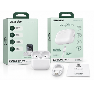 ایربادز پرو 2 اکتیو گرین لاین Green lion Earbuds Pro2 Active ANC