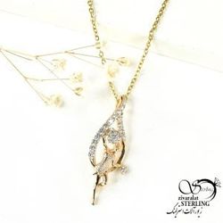 پلاک ژوپینگ طرح طلا مدل اشکی کد 9313