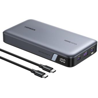 پاوربانک 140 وات یوگرین مدل PB205-90597A ظرفیت 25000 میلی‌آمپر ساعت سری Nexode