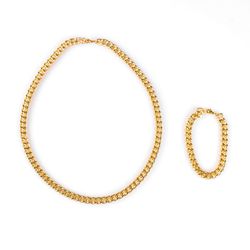 نیم. ست Cartier مردانه طلایی مدل Zoris