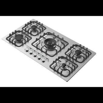 اجاق گاز 5 شعله صفحه ای استیل گرویتی مدل G941