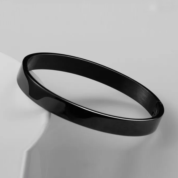 دستبند پسرانه مشکی استیل