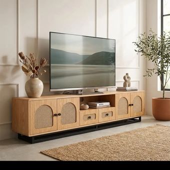 میز تلویزیون مدل ارت میتا چوب طبیعی