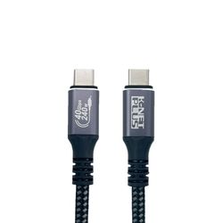 کابل تایپ سی انتقال تصویر Ver 4.0 کی نت پلاس مدل KP-CUCM4010 سرعت انتقال 40Gb/s طول 1 متر