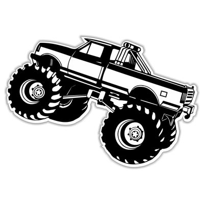 استیکر طرح Monster Race 2 مدل BSB-00506