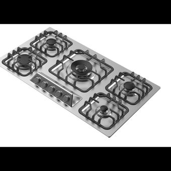 اجاق گاز 5 شعله صفحه ای استیل گرویتی مدل G952