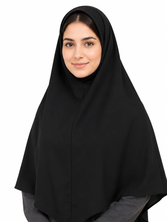 مقنعه ساده کرپ با جنس کرپ ویتنام با دوام