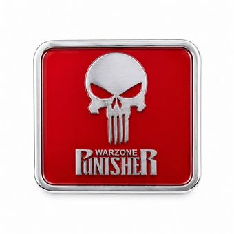 استیکر فلزی موتورسیکلت مدل punisher