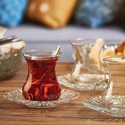استکان و نعلبکی پاشاباغچه مدل آرورا کد 95961 - (ست 12 پارچه)