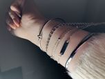 بنگل گره دار نقره ای
