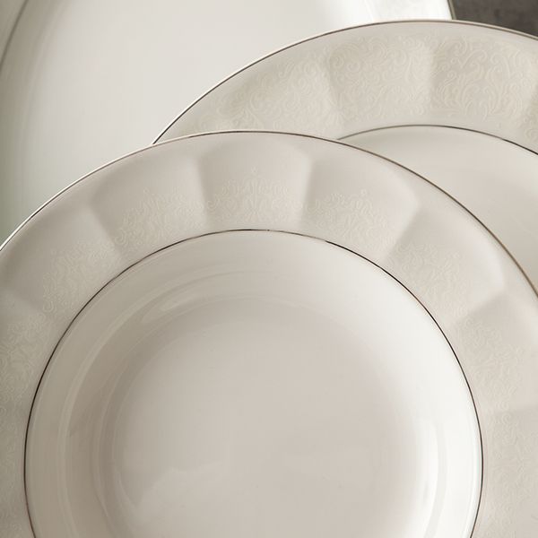 سرویس غذاخوری 29 پارچه چینی زرین ایران مدل نئوکلاسیک دلسا درجه یک