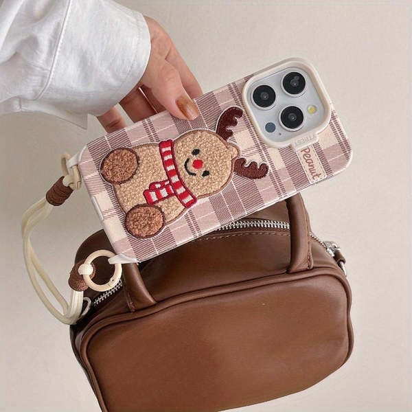 قاب گوزن با بند مچی / آیفون / (کدC1915)MO