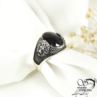 انگشتر کله شیر نقره ساخت ایتالیا کد9642