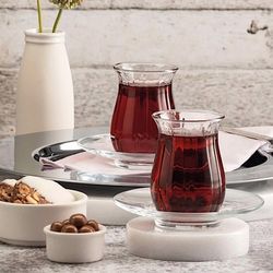 استکان و نعلبکی پاشاباغچه مدل لینکا کد 96572 - (ست 12 پارچه)