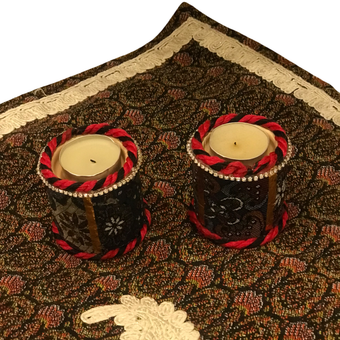 جاشمعی جفت دکوری روکش فرش ونگین