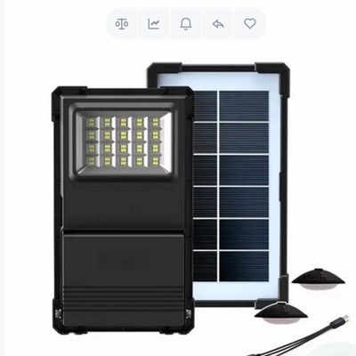 پنل خورشیدی کمپینگ چندکاره GDTIMES GD-07A | روشنایی و شارژ در هر شرایطی