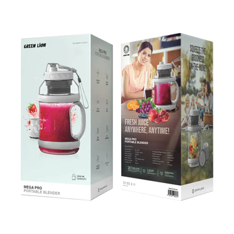 مخلوط کن قابل حمل گرین لاین مدل Mega Pro Portable Blender رنگ سفید اصالت کالا و سلامت فیزیکی