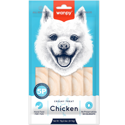 بستنی سگ ونپی با طعم مرغ / Wanpy dog creamy treat with chicken flavor