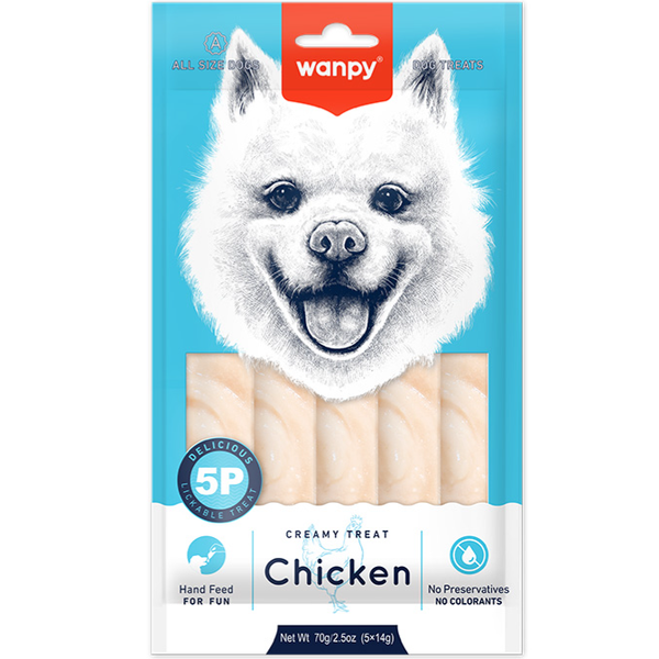 بستنی سگ ونپی با طعم مرغ / Wanpy dog creamy treat with chicken flavor