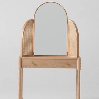 میز آرایش سرویس خواب رامونا با آینه گالری گاه