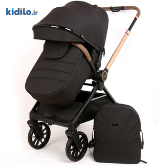 کالسکه کیدیلو مدل d900 دسته دوطرفه و چهار چرخ 360 درجه - ضمانت اصالت کالا 💯 - رنگ مشکی