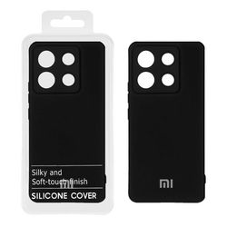 قاب نیو سیلیکون محافظ لنزدار RFF مدل Xiaomi Redmi Note 13 Pro 5G / Poco X6 5G - مشکی (پک دار)