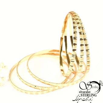 پک النگو 6عددی 3میل طرح پوست ماری برند طلاروس کد 9882