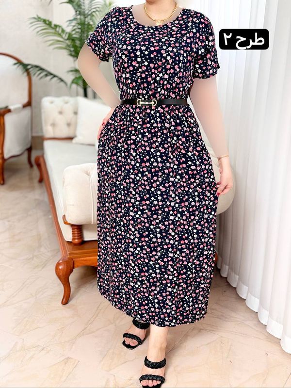 پیراهن نخی مینا 2091