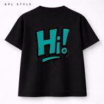 تیشرت باکسی 100٪ پنبه با چاپ تایپوگرافی | کد 1340