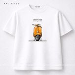 تیشرت باکسی طرح وسپا 100٪ پنبه گرم بالا | کد 1389