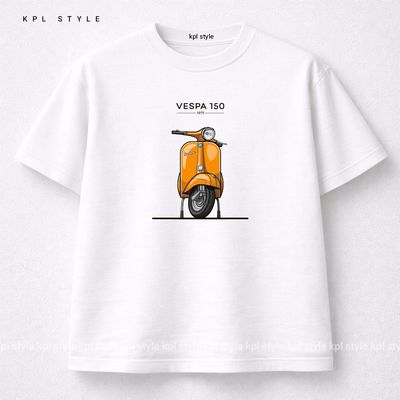 تیشرت باکسی طرح وسپا 100٪ پنبه گرم بالا | کد 1389