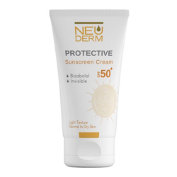 کرم ضد آفتاب بی رنگی نئودرم SPF 50 مدل Highly Protective ‌مناسب پوست های نرمال تا خشک حجم 50 میلی‌لیتر