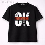 تیشرت باکسی صد درصد پنبه طرح OK | پارچه با کیفیت، دوخت مقاوم | کد 1418