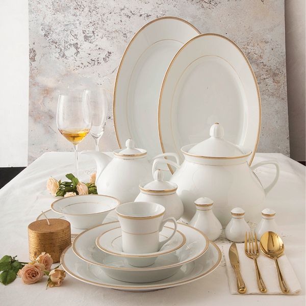 سرویس غذاخوری 108 پارچه چینی زرین ایران مدل سپینود درجه عالی