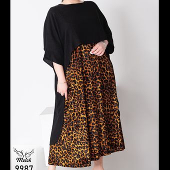 ست دوتیکه سارافون و مانتو پانچ