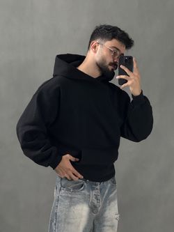 هودی ساده سه نخ نیوان مشکی